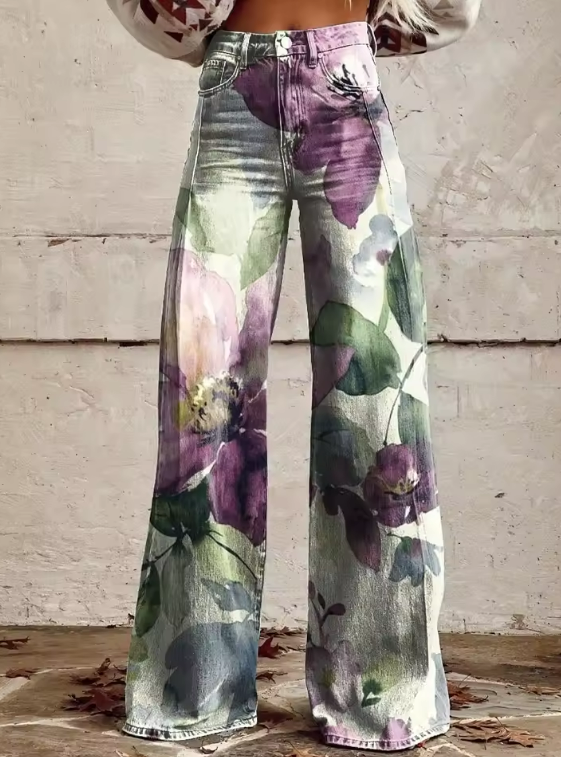 Alessia - Pantalón boho retro chic