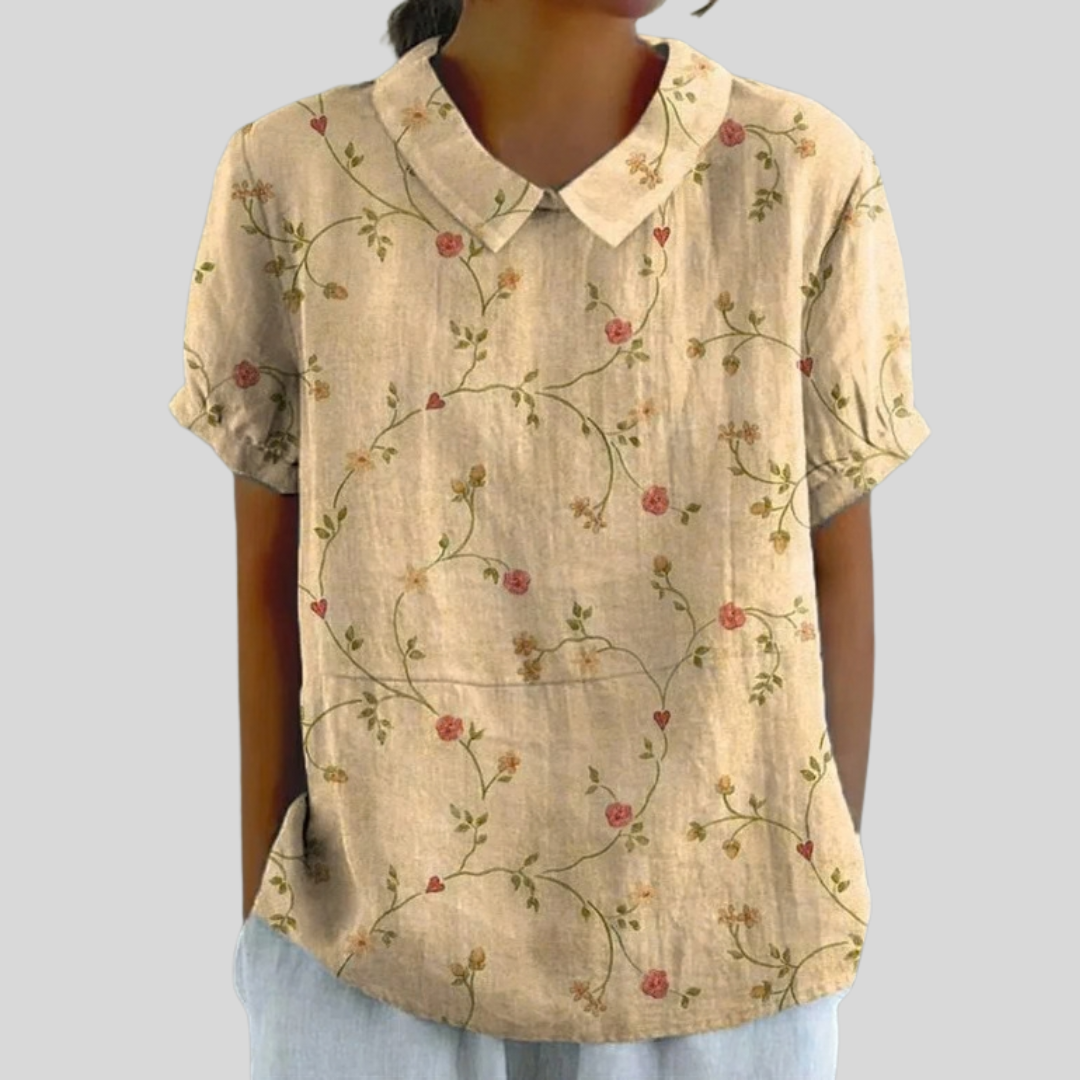 Top floral elegante