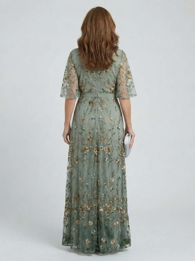 Selora | Vestido Maxi Floral Halter Fluido