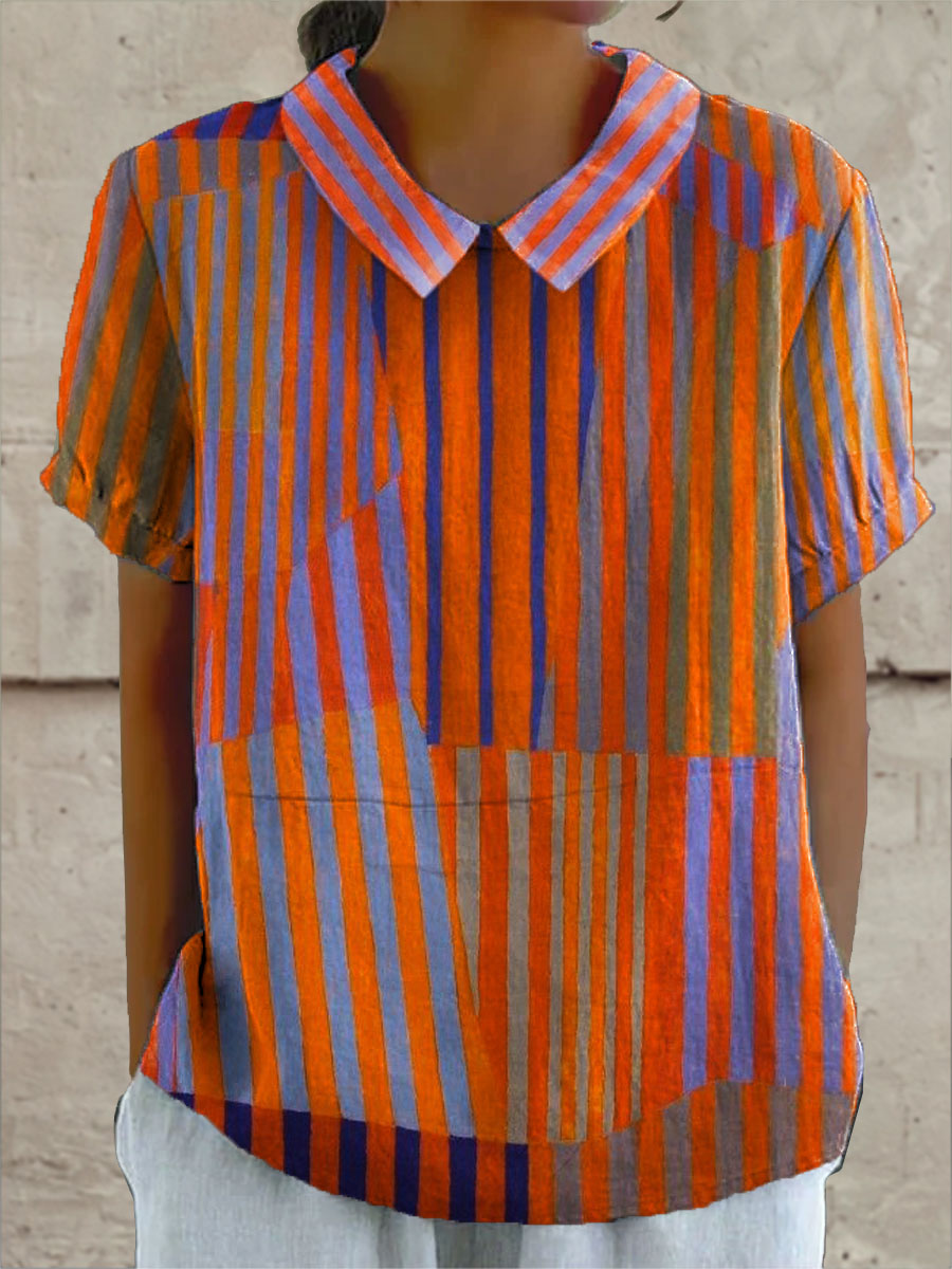 Nina | Camisa geométrica de rayas