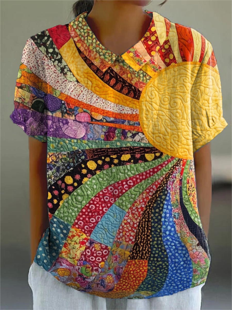 Maine | Camisa patchwork efecto sol