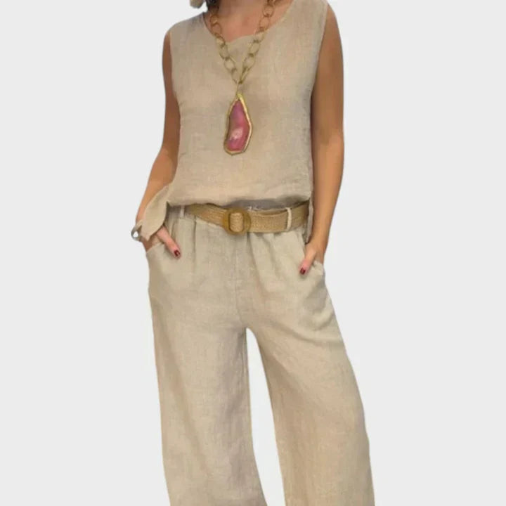 Paloma™ | Conjunto Boho de Top Sin Mangas y Pantalón Corto