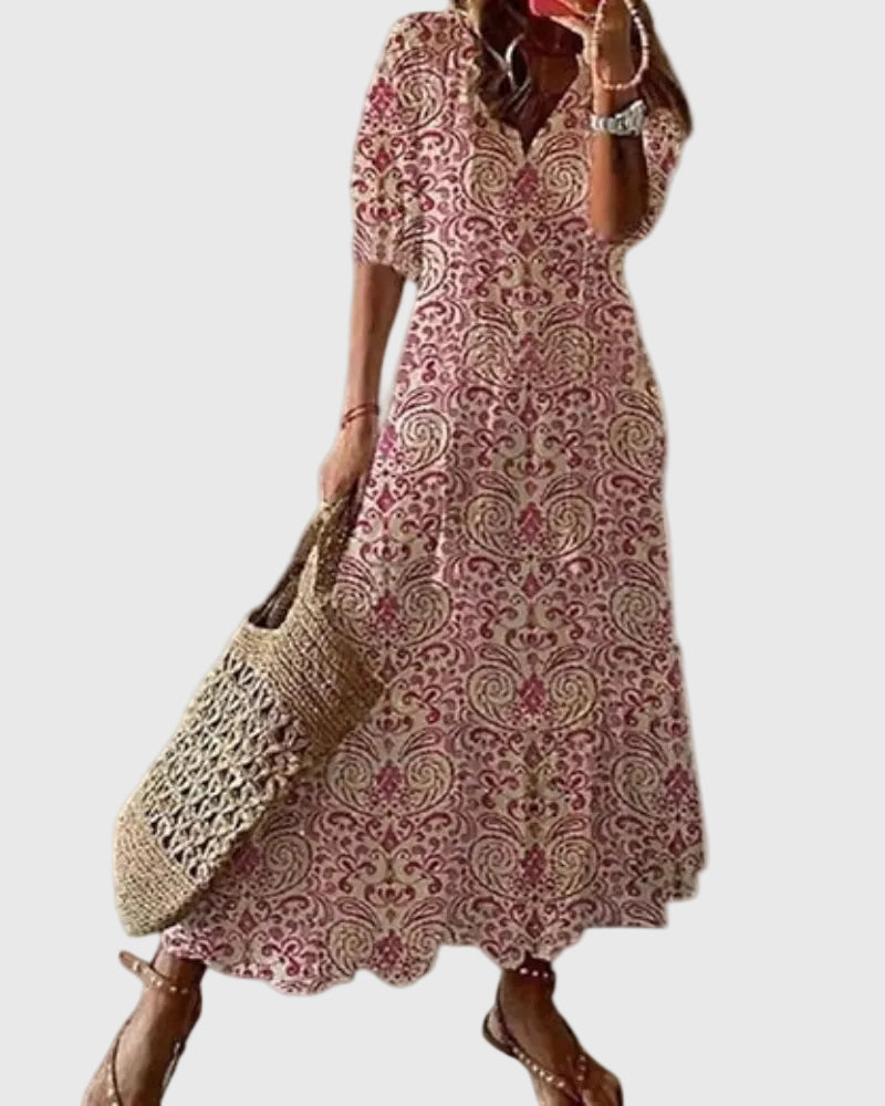Amalia vestido boho morado