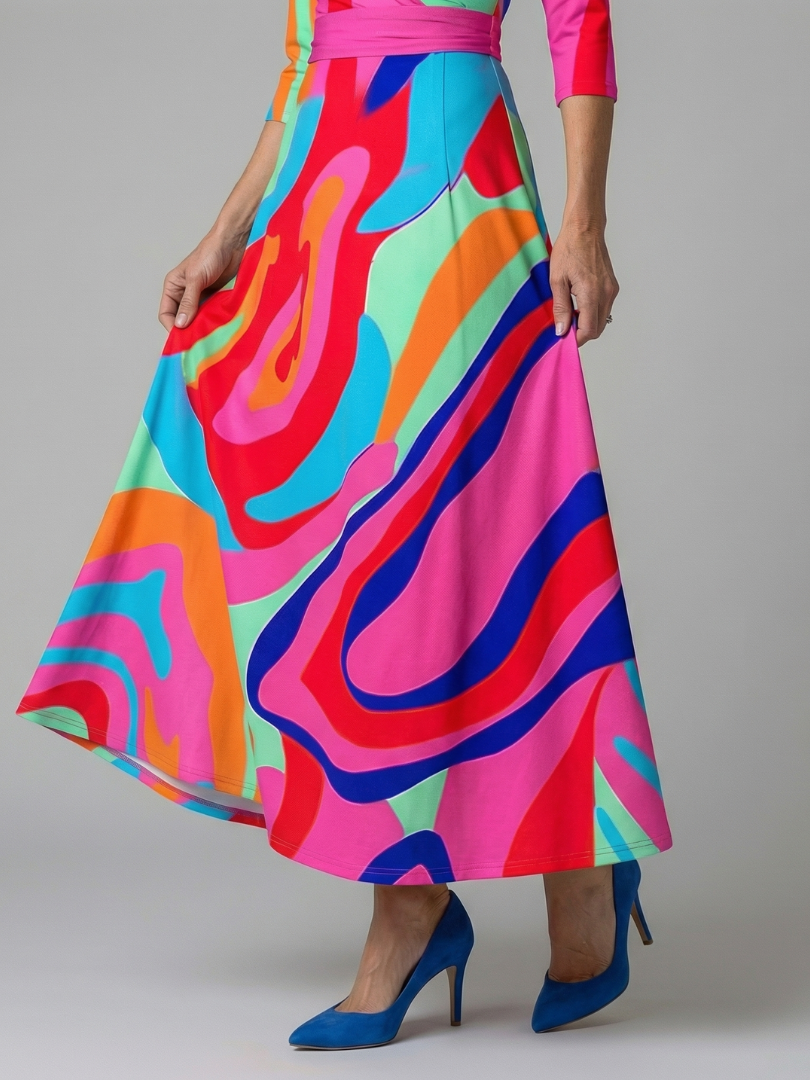 Celine | Vestido Midi con Cuello Cruzado