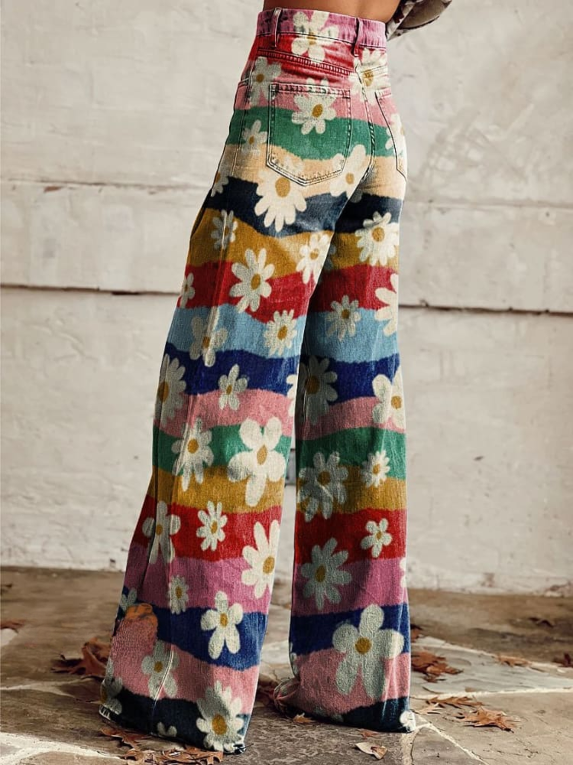 Léon - Pantalón floral elegante