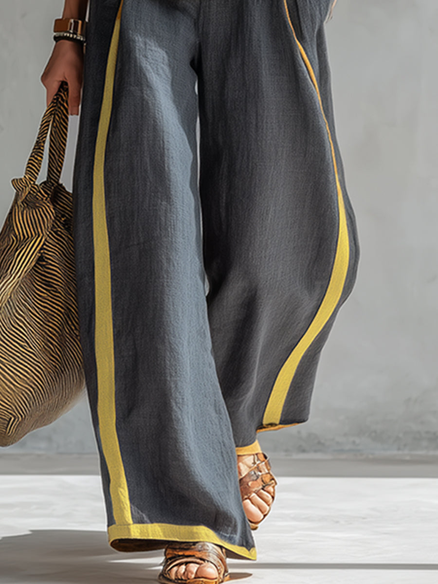 Leila™ | Conjunto Elegante de Dos Piezas Chaleco y Pantalón Ancho