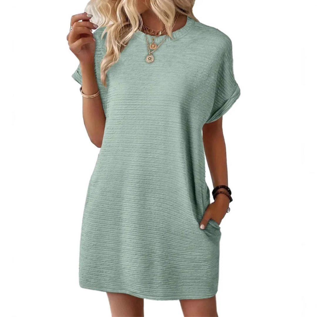 Evasha™ | Vestido de Verano Casual Cuello Redondo