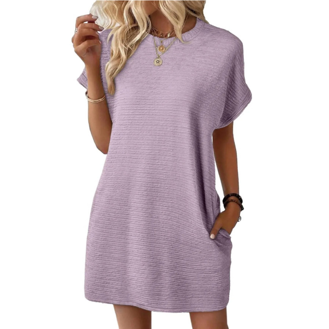 Evasha™ | Vestido de Verano Casual Cuello Redondo