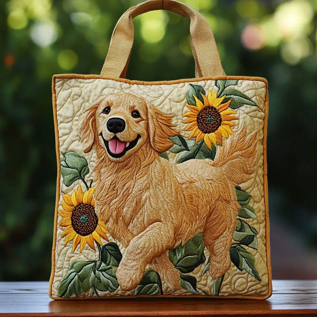 Bolso de terciopelo dorado