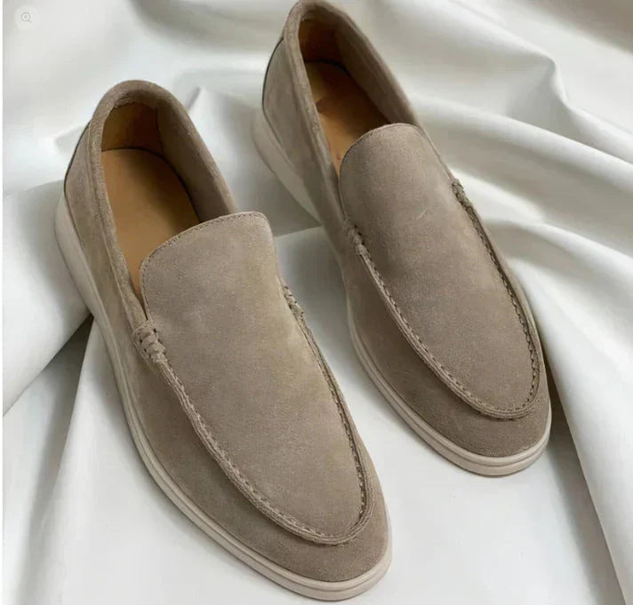 Mocasines elegantes de ante