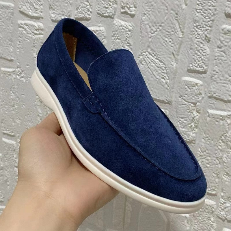 Mocasines elegantes de ante