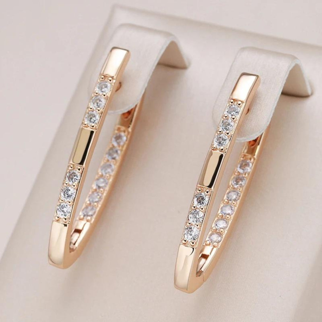 Pendientes elegantes de circonia