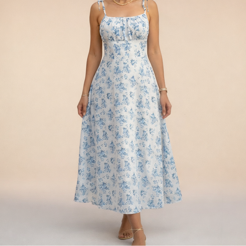 Naomi™ | Vestido floral ligero con tirantes finos