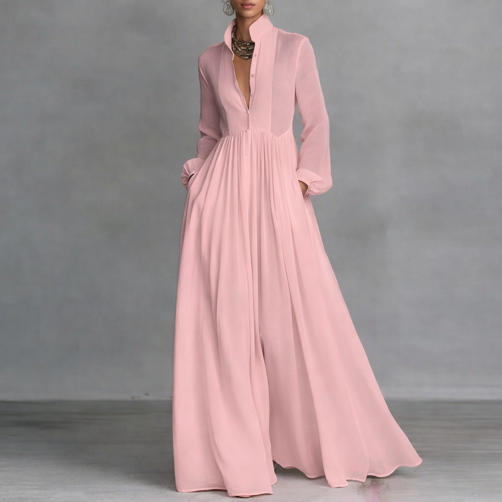 Cristina| Vestido maxi fluido