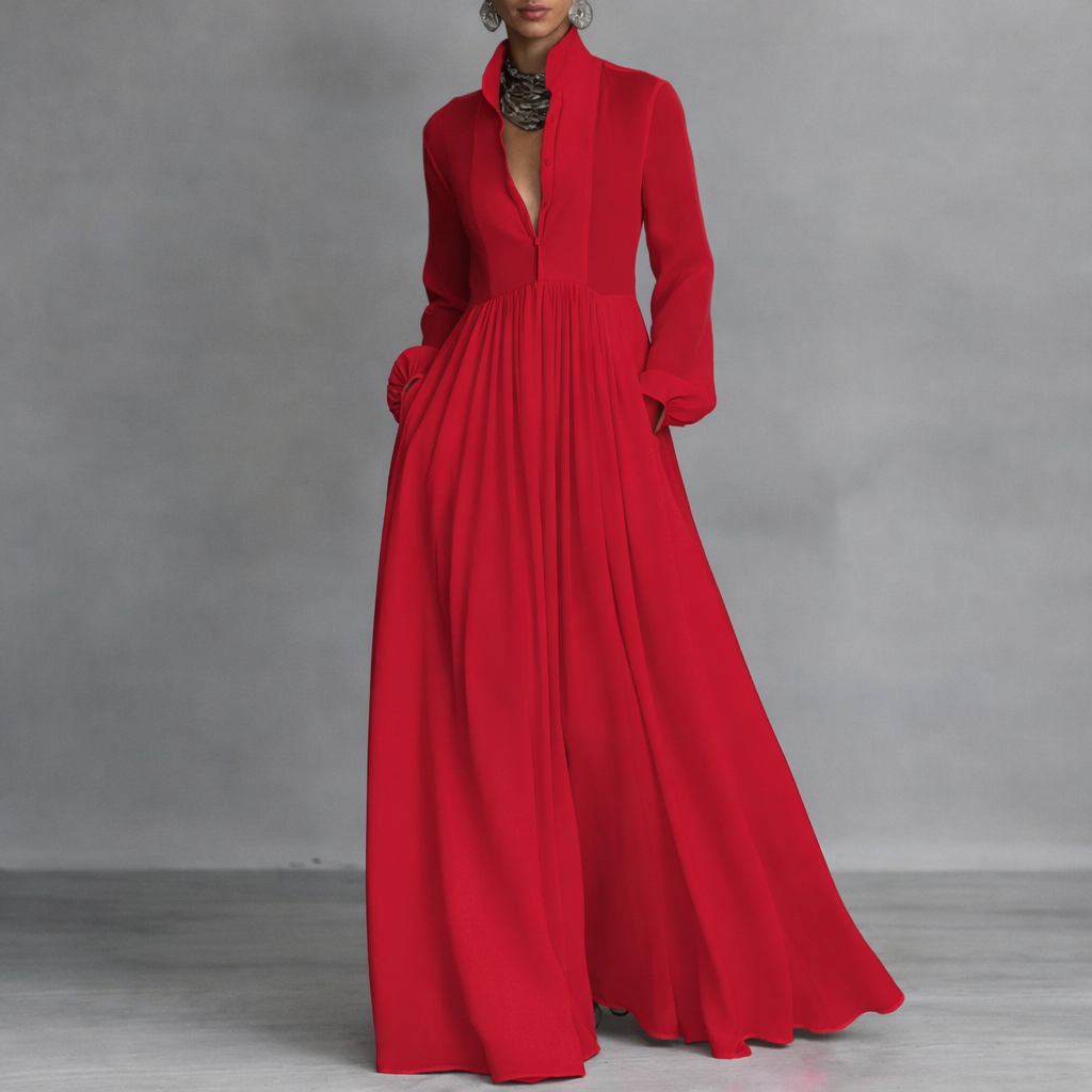 Cristina| Vestido maxi fluido