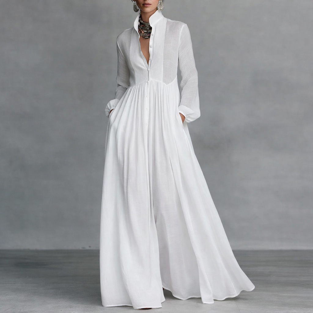 Cristina| Vestido maxi fluido