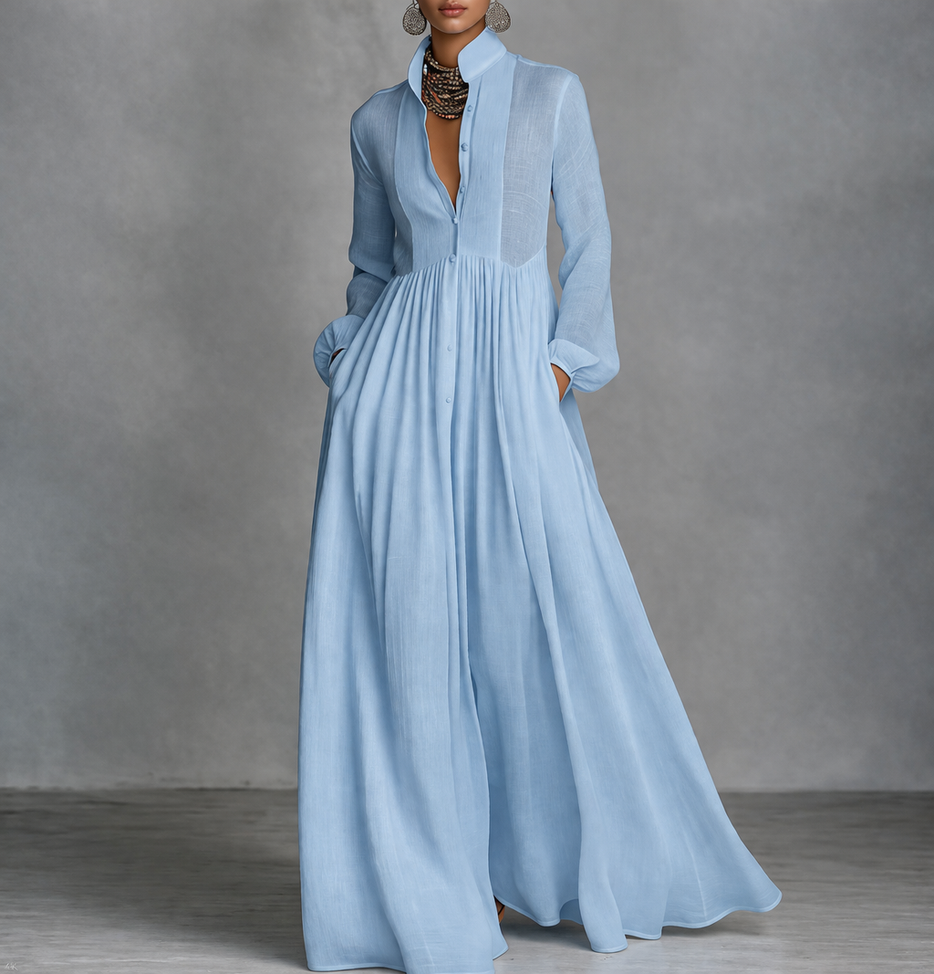 Cristina| Vestido maxi fluido