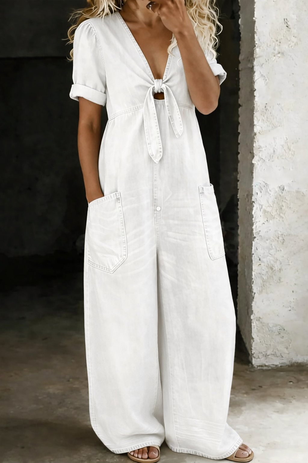 Maya Conjunto denim detalles
