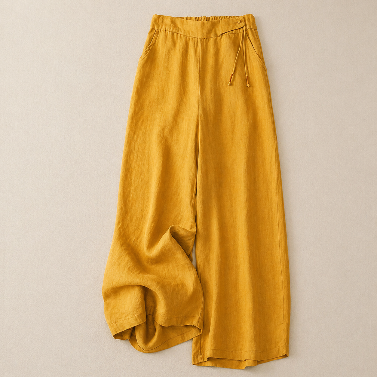 Ana™ | Pantalón Lino Ancho