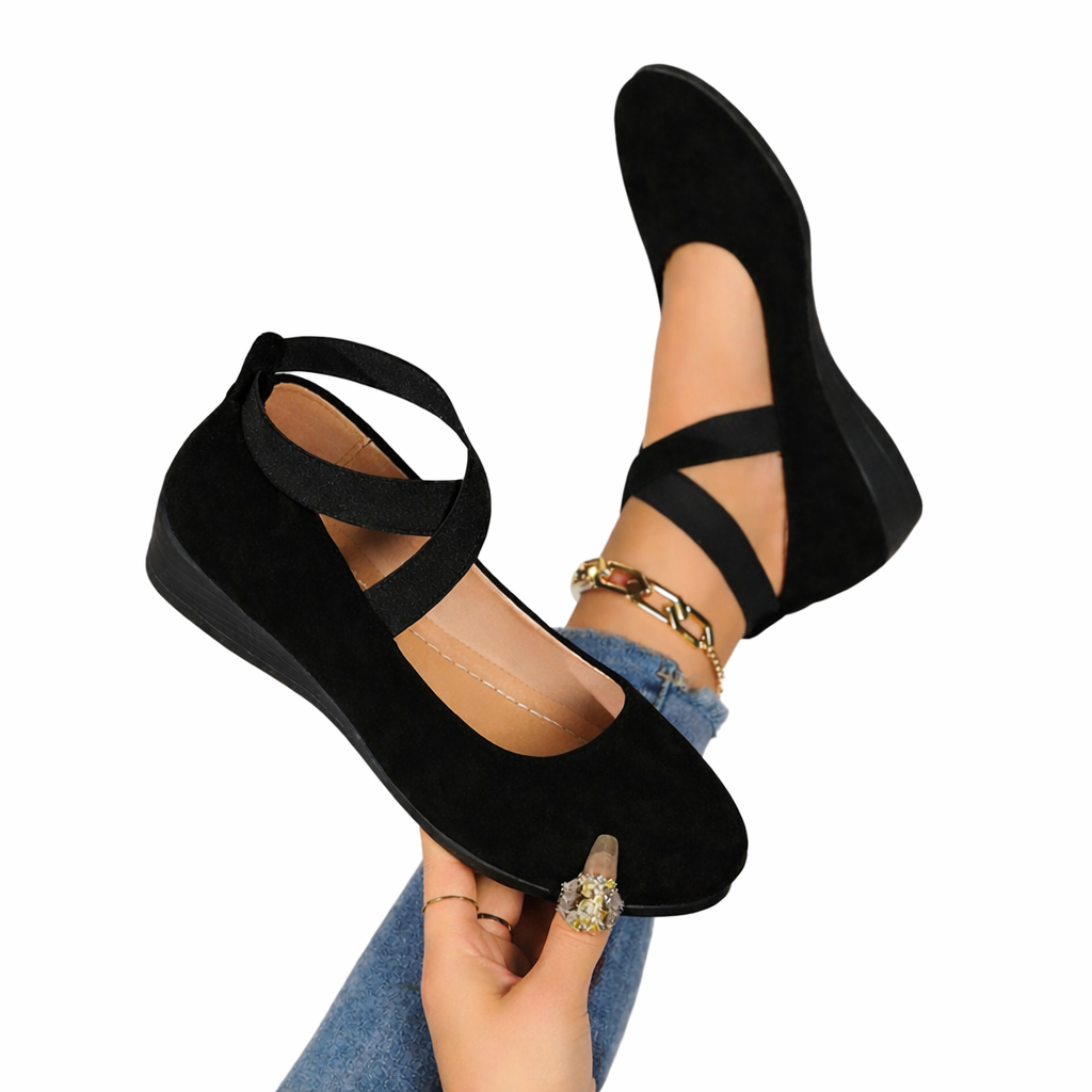 Isabella | Zapatos de Bailarina con Cuña Cerrada