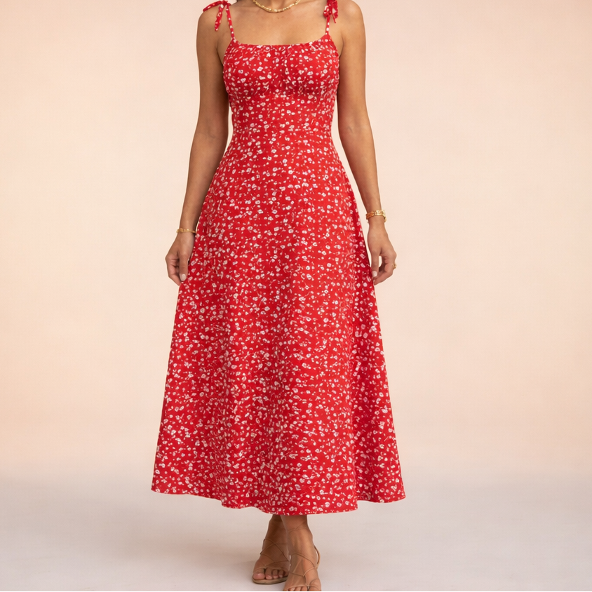 Naomi™ | Vestido floral ligero con tirantes finos