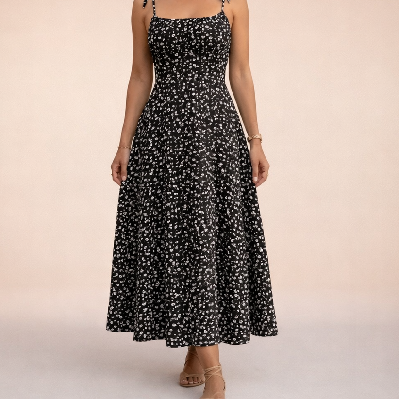 Naomi™ | Vestido floral ligero con tirantes finos