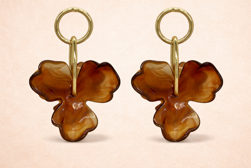 Pendientes con Colgante de Flor