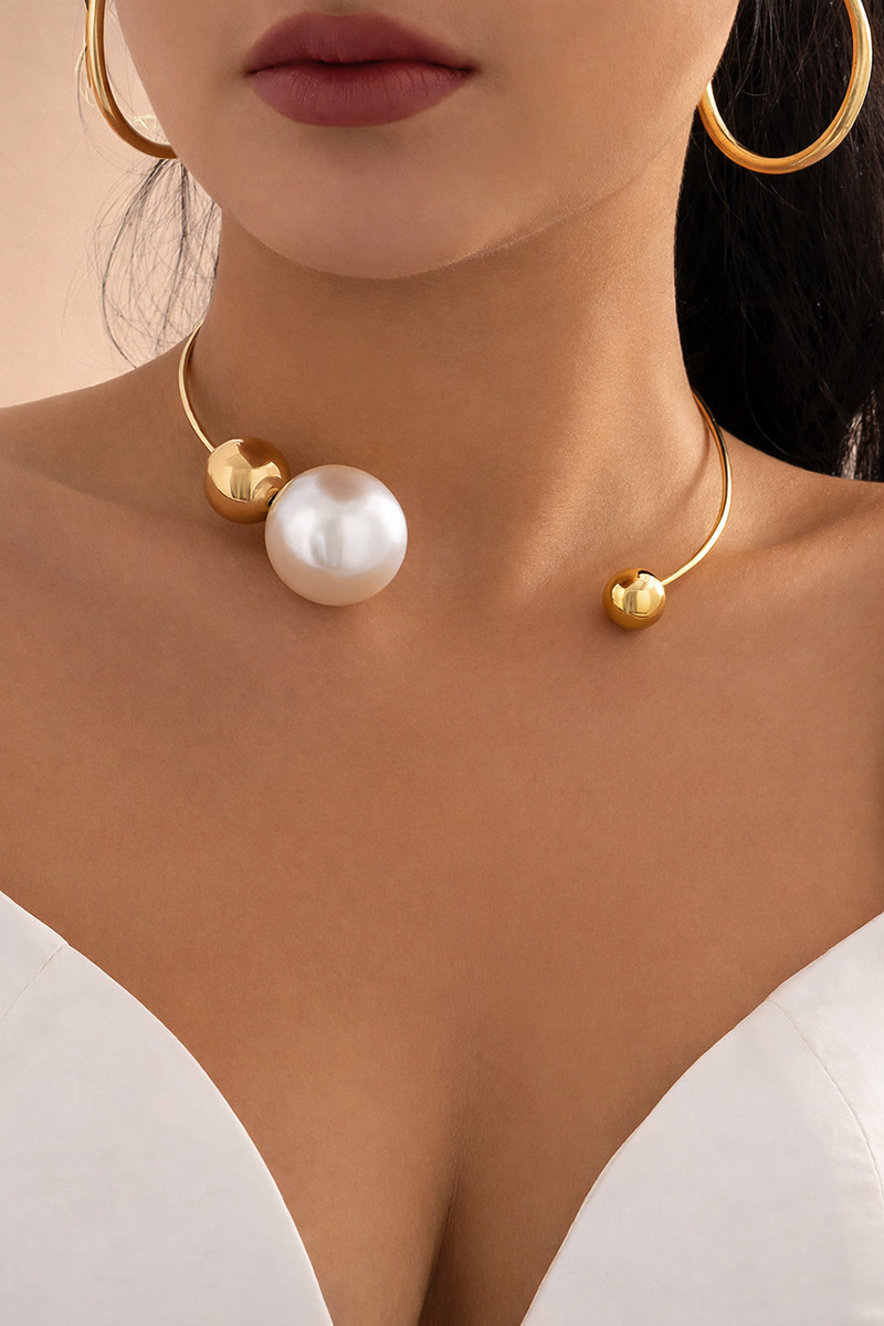 Collares de Perlas de Metal