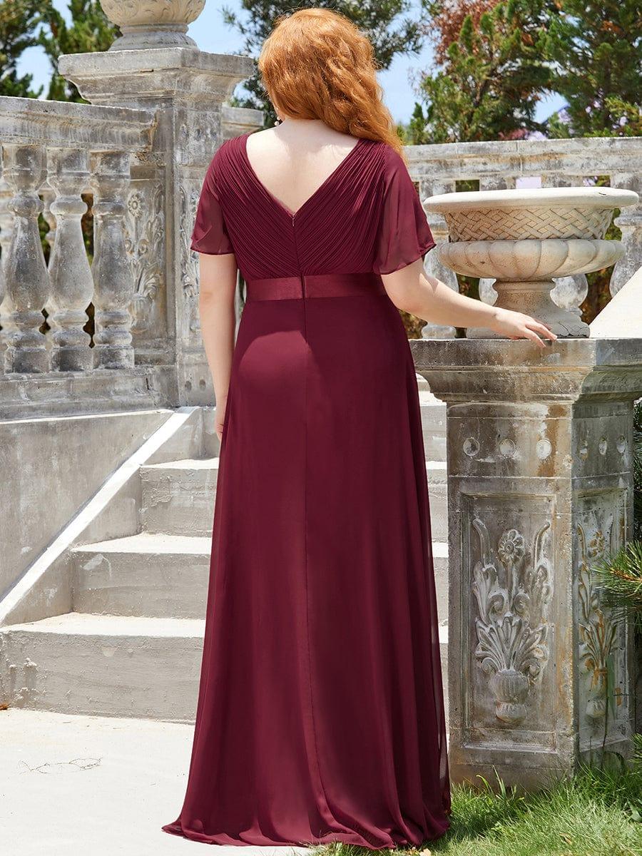 Monica vestido azul empolvado
