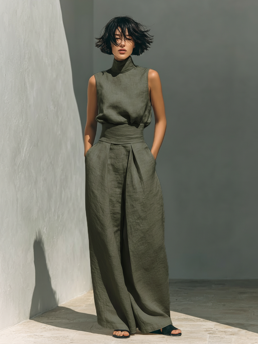 María conjunto azul claro
