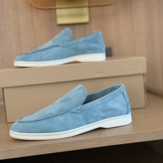 Mocasines elegantes de ante