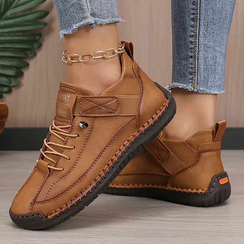 NOVIRA™ | Zapatillas Ortopédicas de Piel con Amortiguación