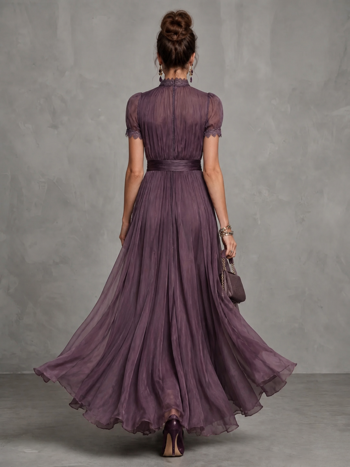 Ashley | Vestido Maxi Elegante de Chifón
