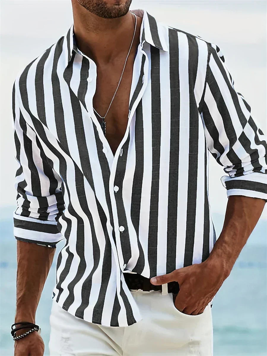 Leonardo| Camisa de verano a rayas