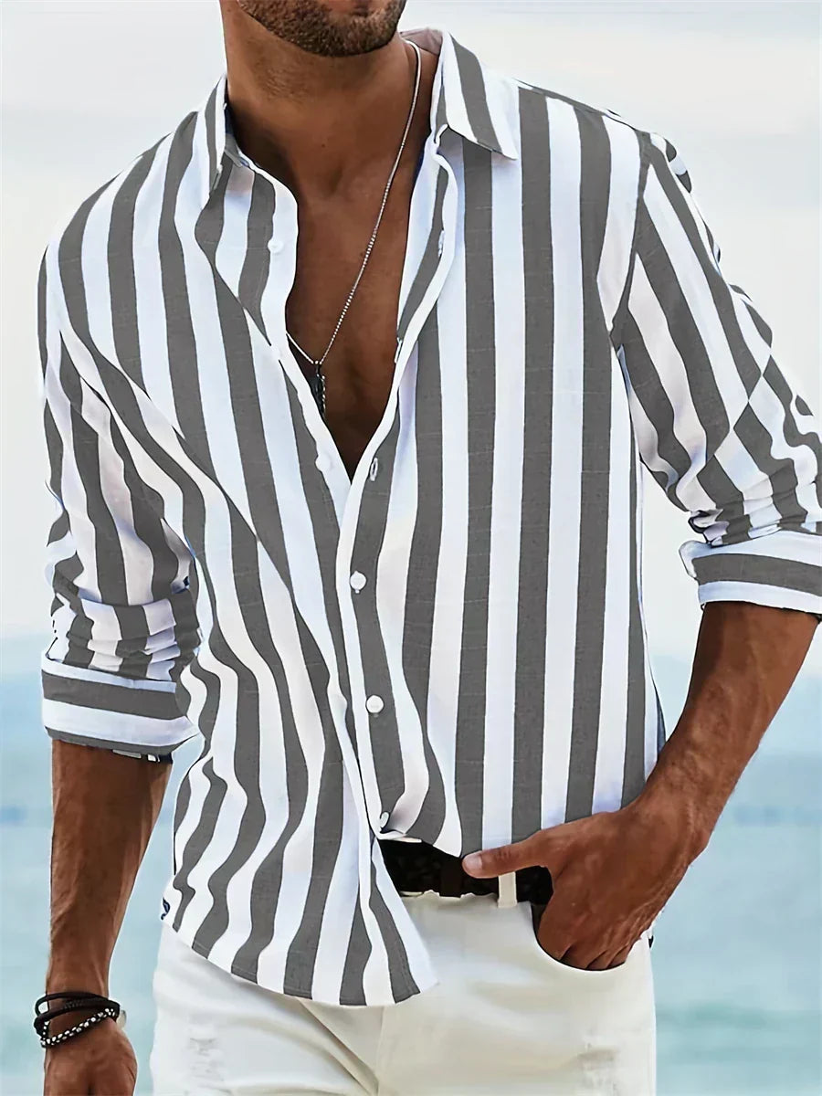 Leonardo| Camisa de verano a rayas
