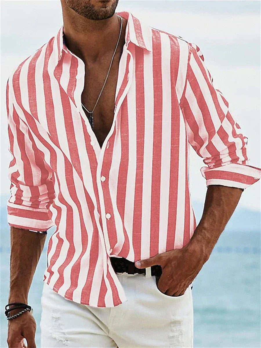 Leonardo| Camisa de verano a rayas