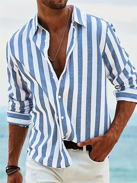 Leonardo| Camisa de verano a rayas