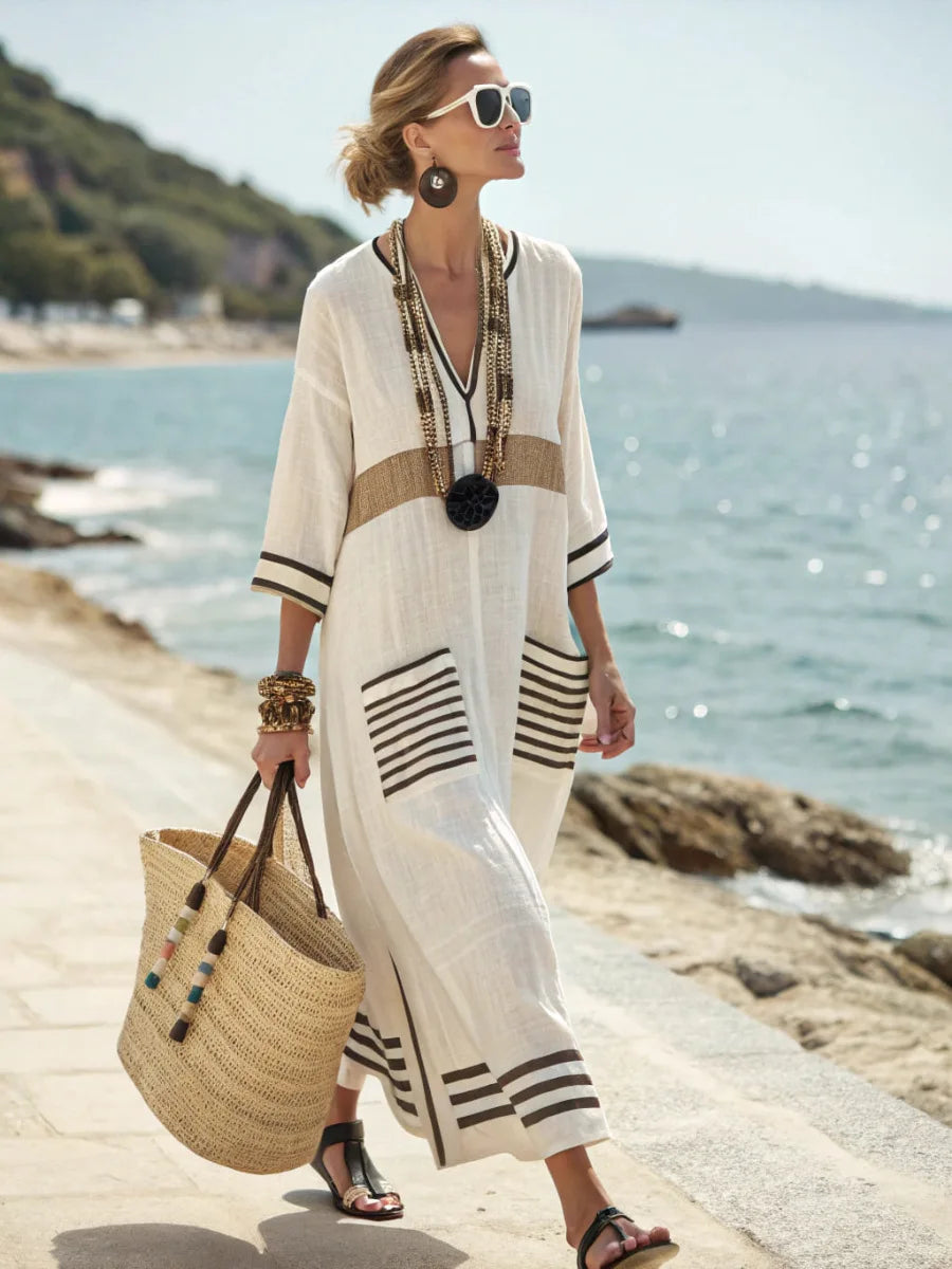 Kathleen vestido maxi suelto negro