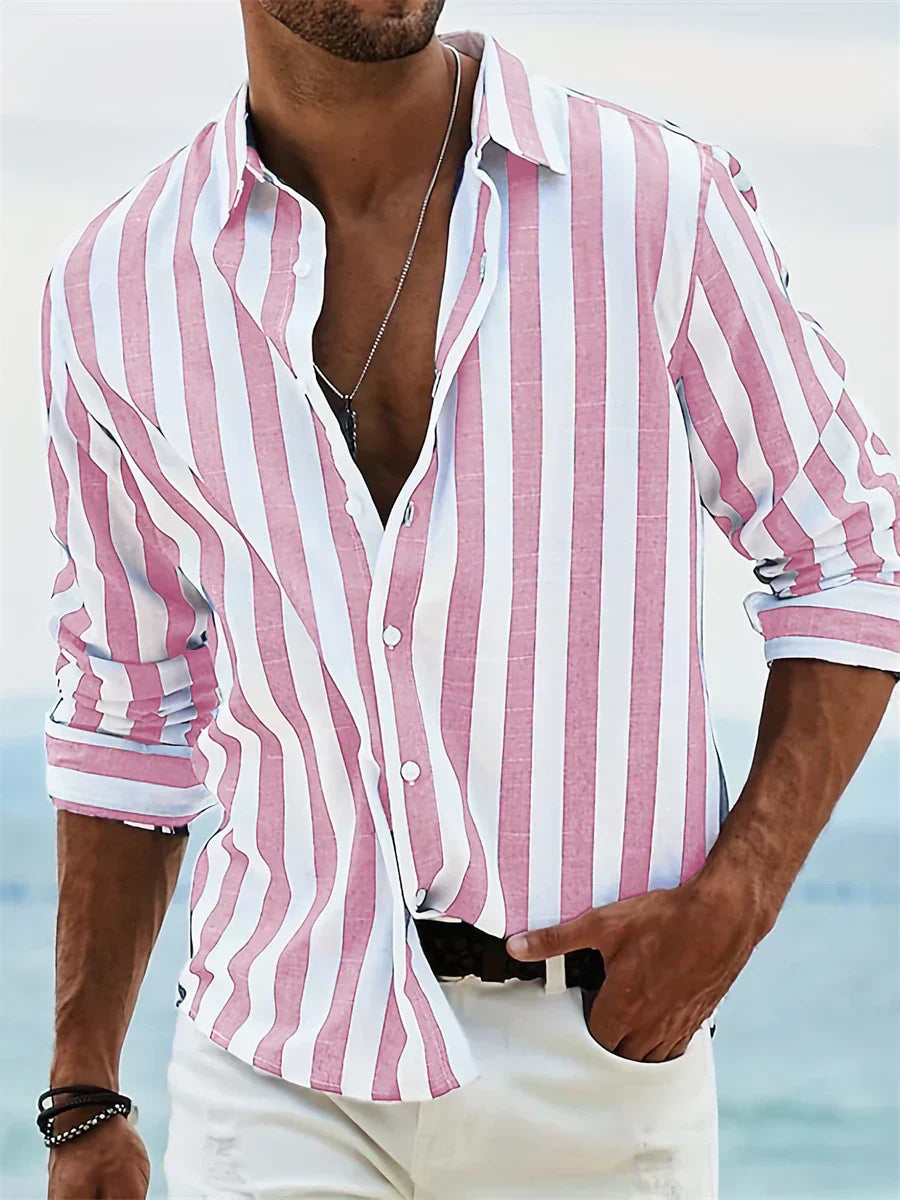 Leonardo| Camisa de verano a rayas