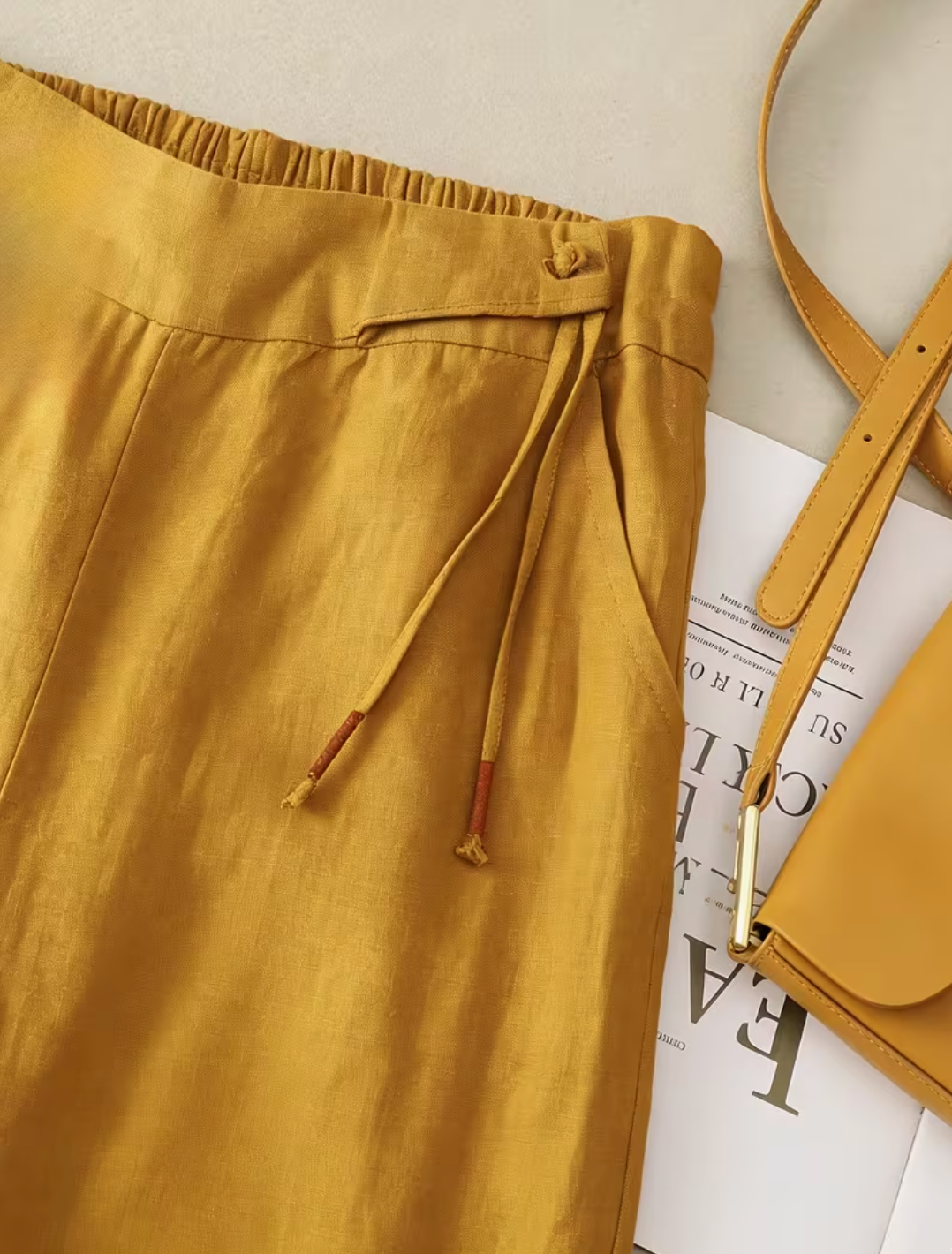 Ana™ | Pantalón Lino Ancho