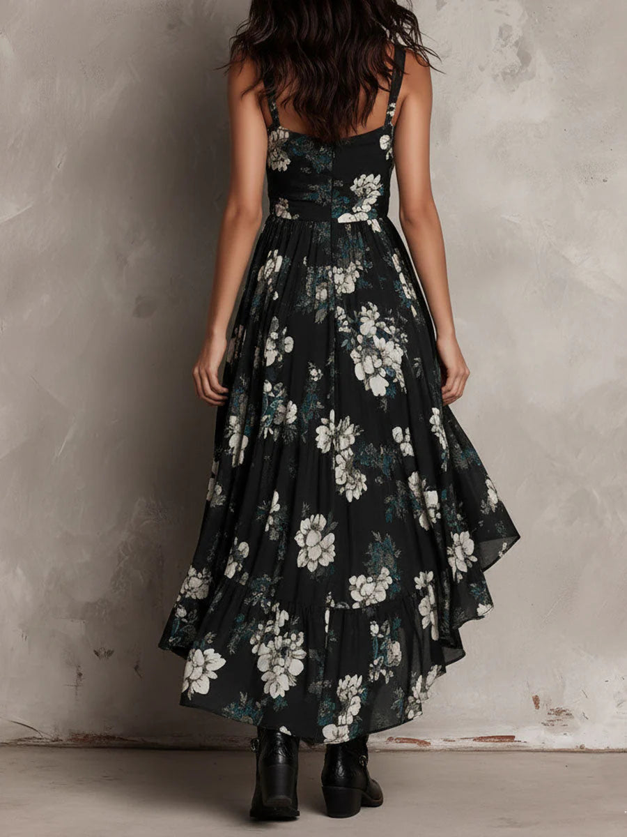 Vestido boho vista lateral