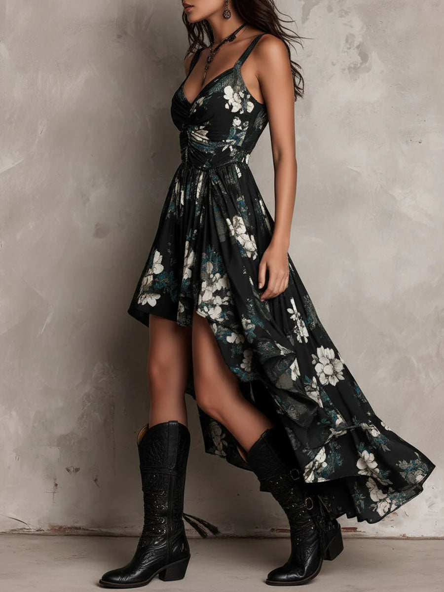 Vestido boho detalle floral