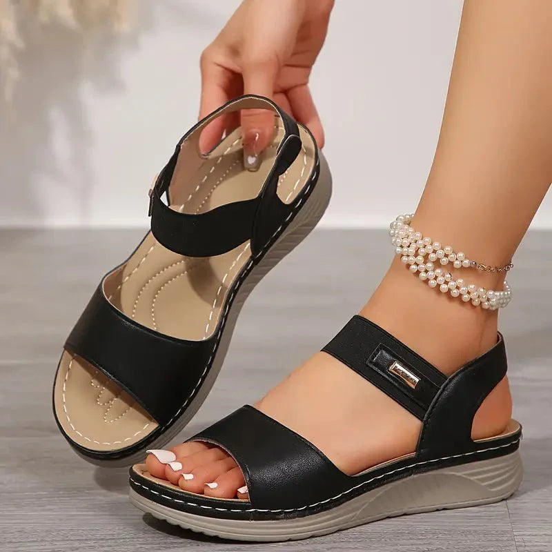Aria sandalias beige