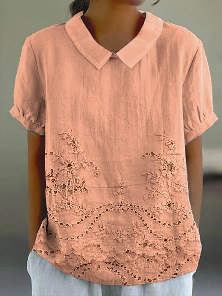 Lily | Camisa con bordado floral