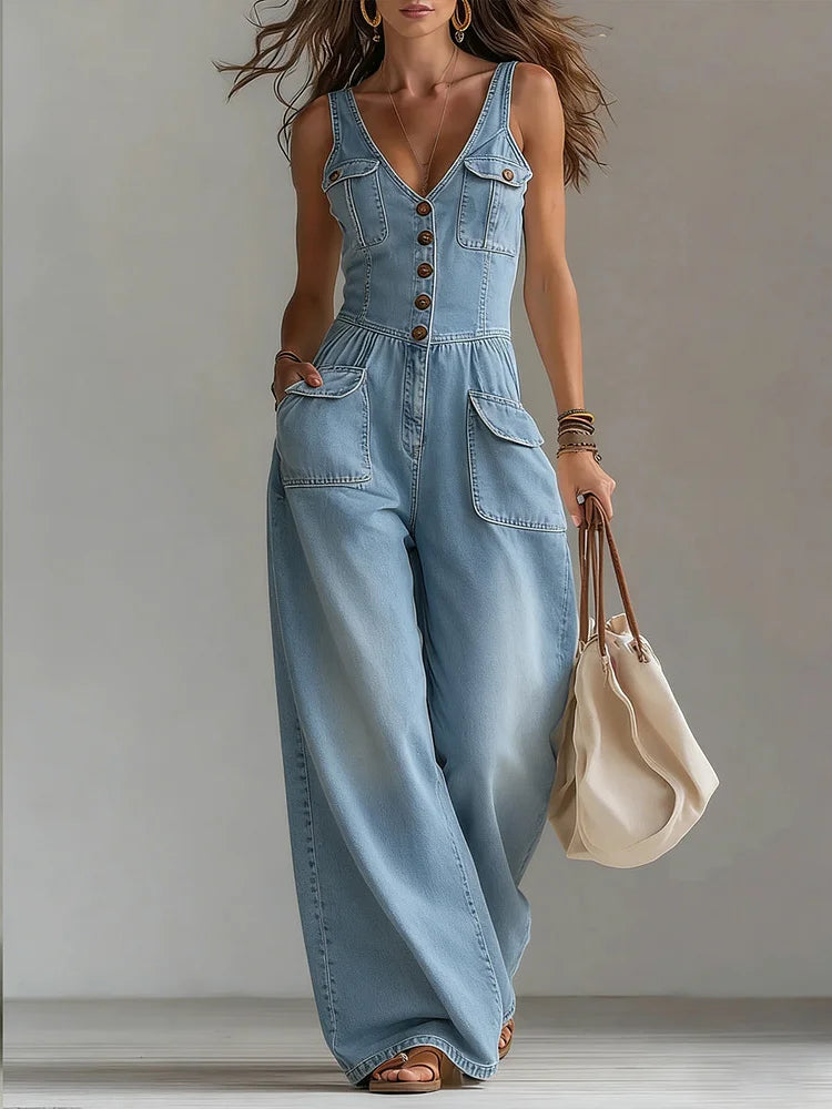 Sophie™ | Conjunto denim amplio