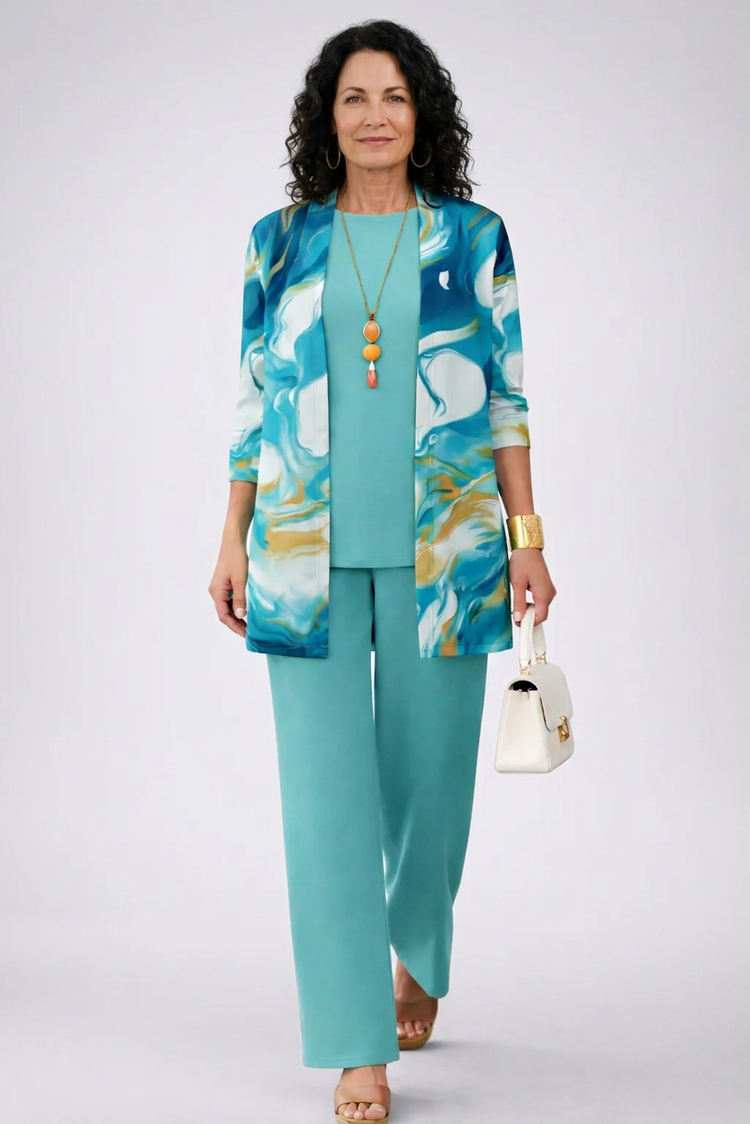 Galena conjunto azul