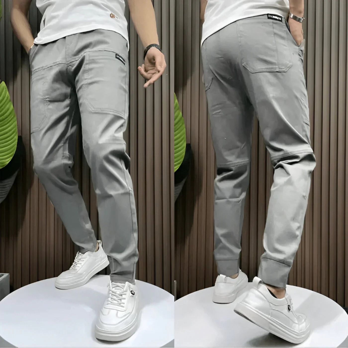 Luis| Pantalones cargo elásticos de alta gama para hombre